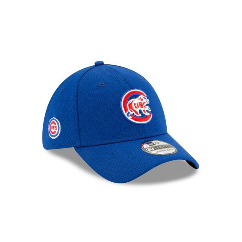 MLB Chicago Cubs Batting Practice 39Thirty Stretch Fit (JHZ0479) - Blue New Era Caps